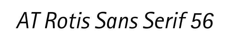AT Rotis Sans Serif 56 font preview