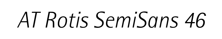 AT Rotis SemiSans 46 font preview