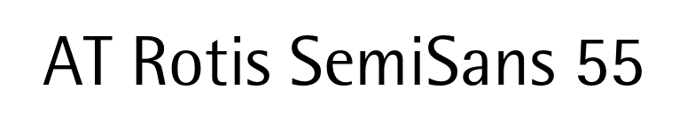 AT Rotis SemiSans 55 font preview