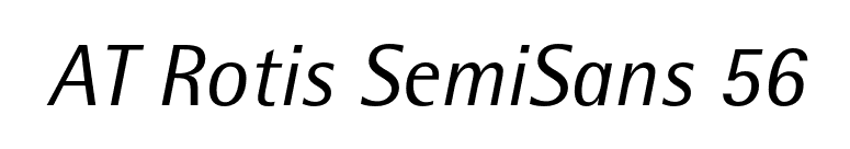 AT Rotis SemiSans 56 font preview