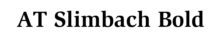 AT Slimbach Bold font preview