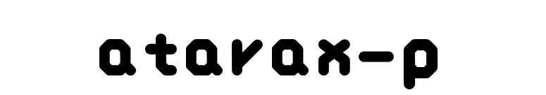 atarax-p font preview