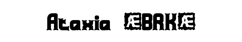 Ataxia (BRK) font preview