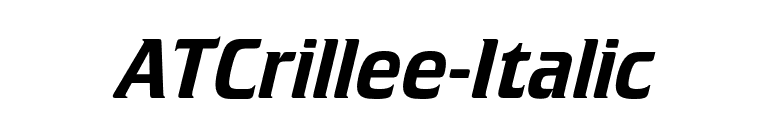ATCrillee-Italic font preview