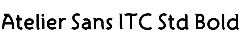 Atelier Sans ITC Std Bold font preview