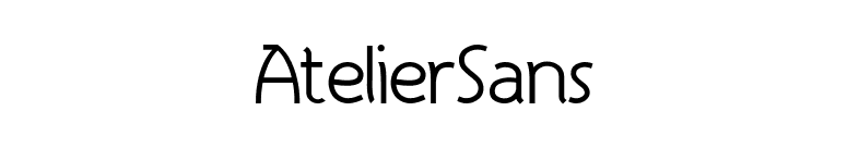 AtelierSans font preview