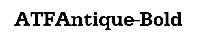 ATFAntique-Bold font preview