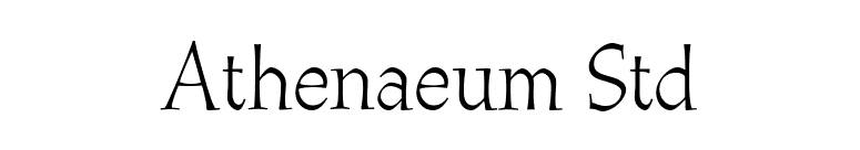 Athenaeum Std font preview
