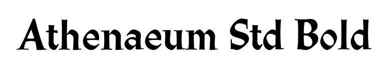 Athenaeum Std Bold font preview