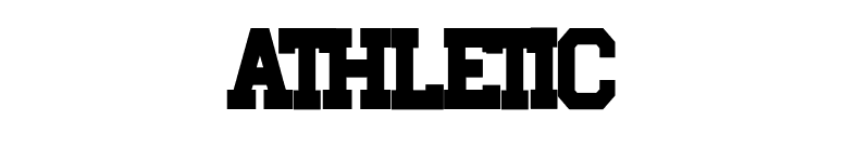 Athletic font preview