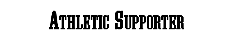 Athletic Supporter font preview