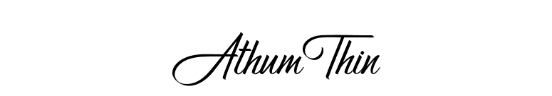 AthumThin font preview