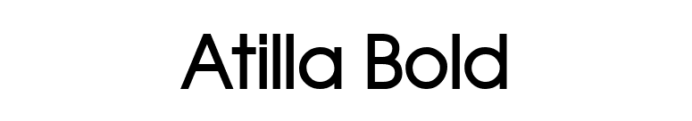 Atilla Bold font preview