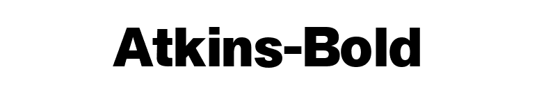Atkins-Bold font preview