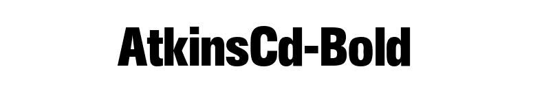 AtkinsCd-Bold font preview