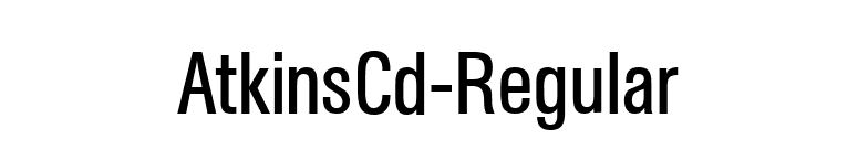 AtkinsCd-Regular font preview