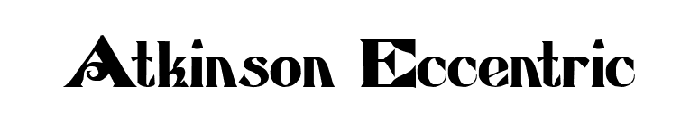 Atkinson Eccentric font preview