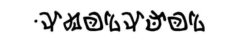 Atlantean font preview