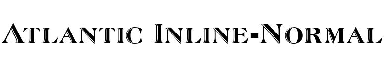 Atlantic Inline-Normal font preview