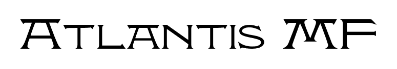 Atlantis MF font preview