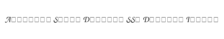 Atlantix Swash Display SSi Display Italic font preview