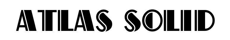 Atlas Solid font preview
