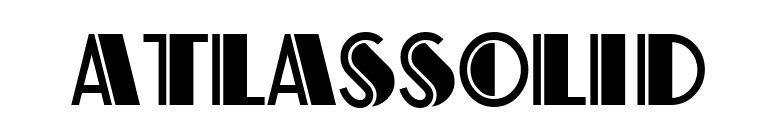 AtlasSolid font preview