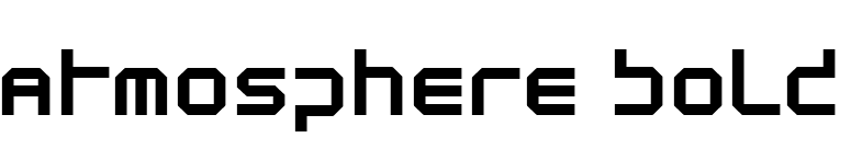 Atmosphere Bold font preview
