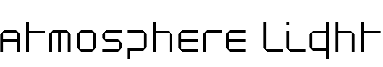 Atmosphere Light font preview