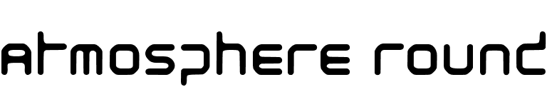 Atmosphere Round font preview