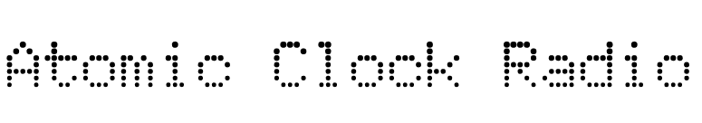 Atomic Clock Radio font preview