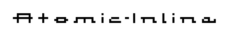 Atomic-Inline font preview