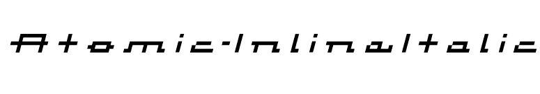 Atomic-InlineItalic font preview