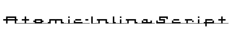 Atomic-InlineScript font preview