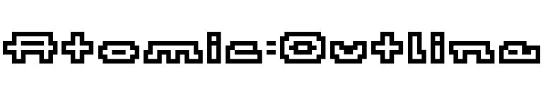 Atomic-Outline font preview