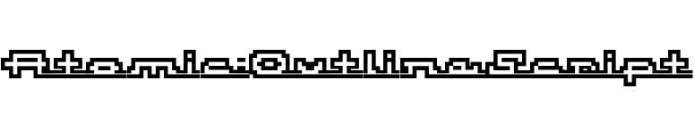 Atomic-OutlineScript font preview
