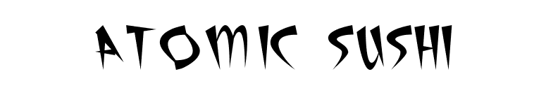Atomic Sushi font preview