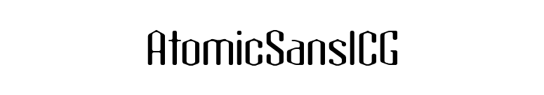 AtomicSansICG font preview