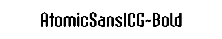 AtomicSansICG-Bold font preview