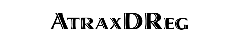 AtraxDReg font preview