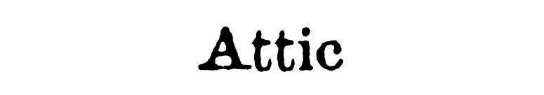 Attic font preview