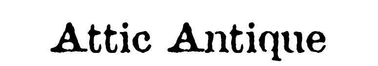 Attic Antique font preview
