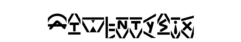 ATwentySix font preview
