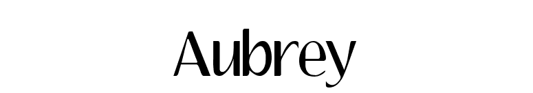 Aubrey font preview