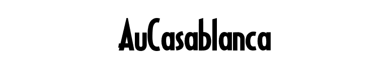 AuCasablanca font preview