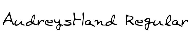 AudreysHand Regular font preview