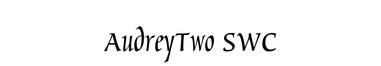 AudreyTwo SWC font preview