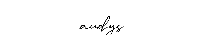 audys font preview