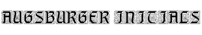 Augsburger Initials font preview
