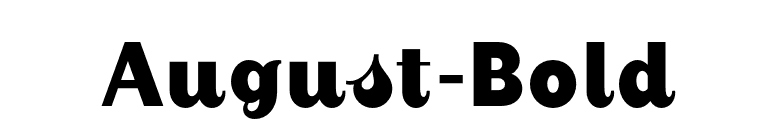 August-Bold font preview